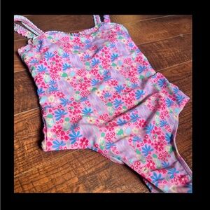 Women’s MOD All Over Floral Print Pink One Piece Swimsuit